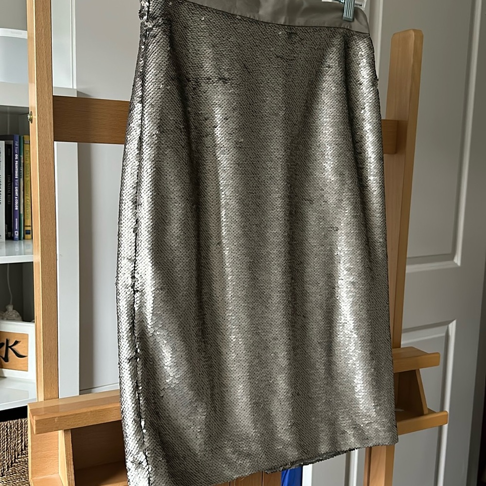 Knee length, sequins, pencil skirt